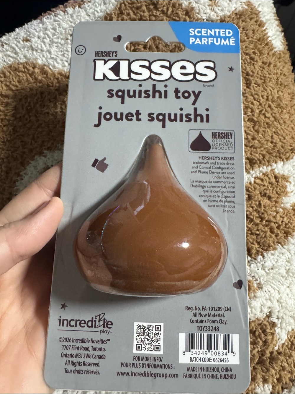 Hershey’s Kiss Squishy Toy, new